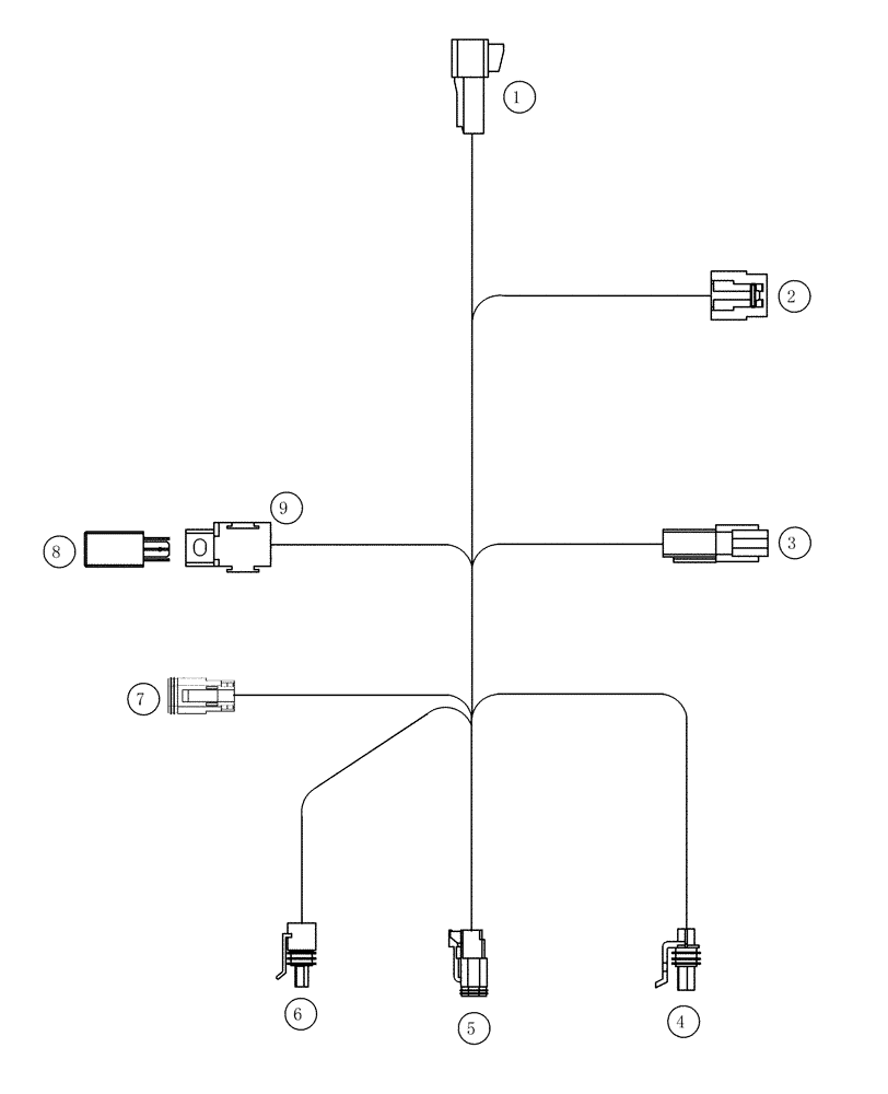 Схема запчастей Case IH L655 - (04-01) - HARNESS LOADER CONTROL (04) - ELECTRICAL SYSTEMS