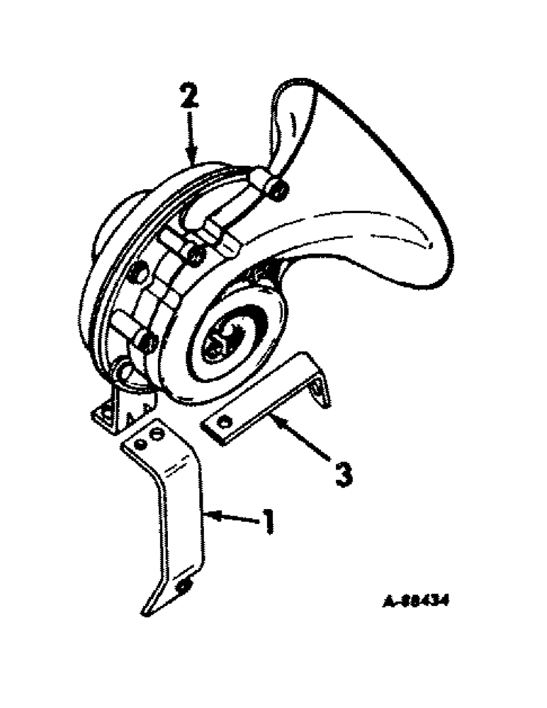 Схема запчастей Case IH 826 - (08-21) - ELECTRICAL, ELECTRIC HORN (06) - ELECTRICAL