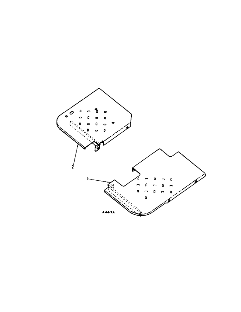 Схема запчастей Case IH 2300 - (4-37) - CHASSIS, FOOTPLATES (12) - CHASSIS