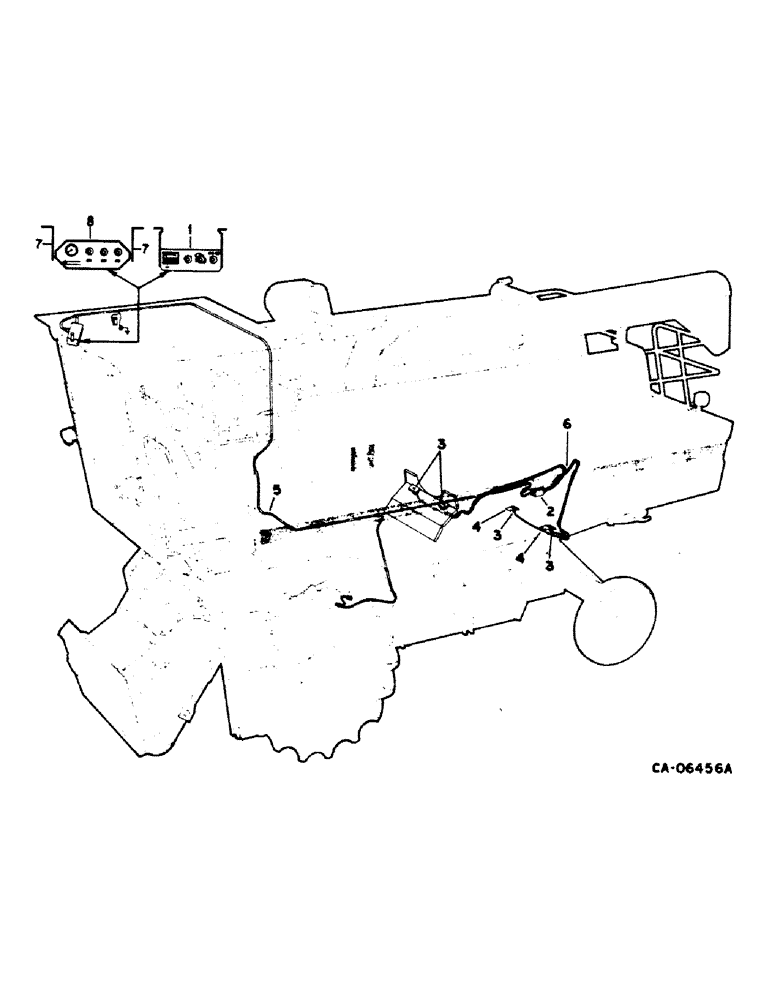 Схема запчастей Case IH 1420 - (08-23) - ELECTRICAL, GRAIN LOSS MONITOR (06) - ELECTRICAL