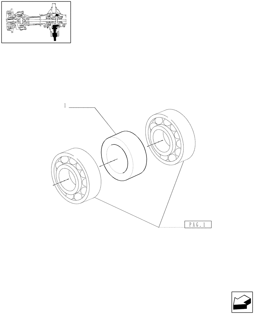 Схема запчастей Case IH MXM140 - (1.40.9/06[02]) - (VAR.519-520) CLASS 4 4WD FRONT AXLE WITH SUSPENSIONS AND "TERRALOCK" - BEVEL GEAR PAIR (04) - FRONT AXLE & STEERING