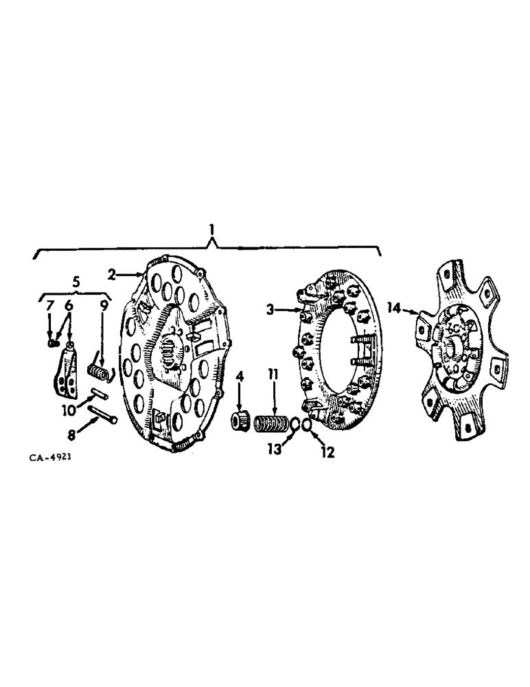 Схема запчастей Case IH 6788 - (07-01) - DRIVE TRAIN, CLUTCH (04) - Drive Train