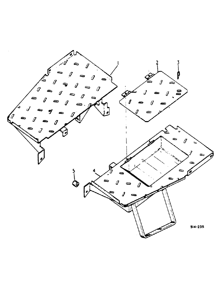 Схема запчастей Case IH 474 - (13-06) - PLATFORM, MOUNTING STEP AND TOOL BOX (05) - SUPERSTRUCTURE