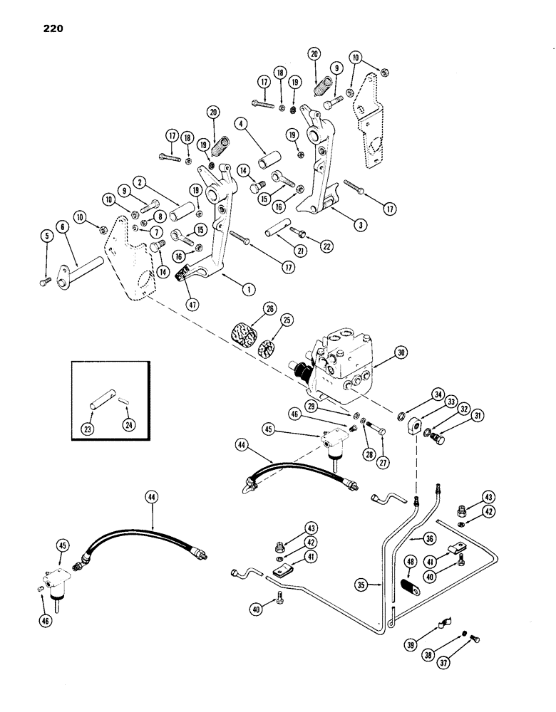 Схема запчастей Case IH 870 - (220) - POWER BRAKE SYSTEM (07) - BRAKES