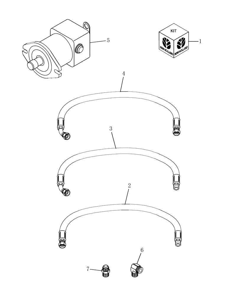Схема запчастей Case IH HDX142 - (20.19.03) - HYDRAULIC HEADER MOTOR UPGRADE KIT, HS SERIES HEADERS Invalid section
