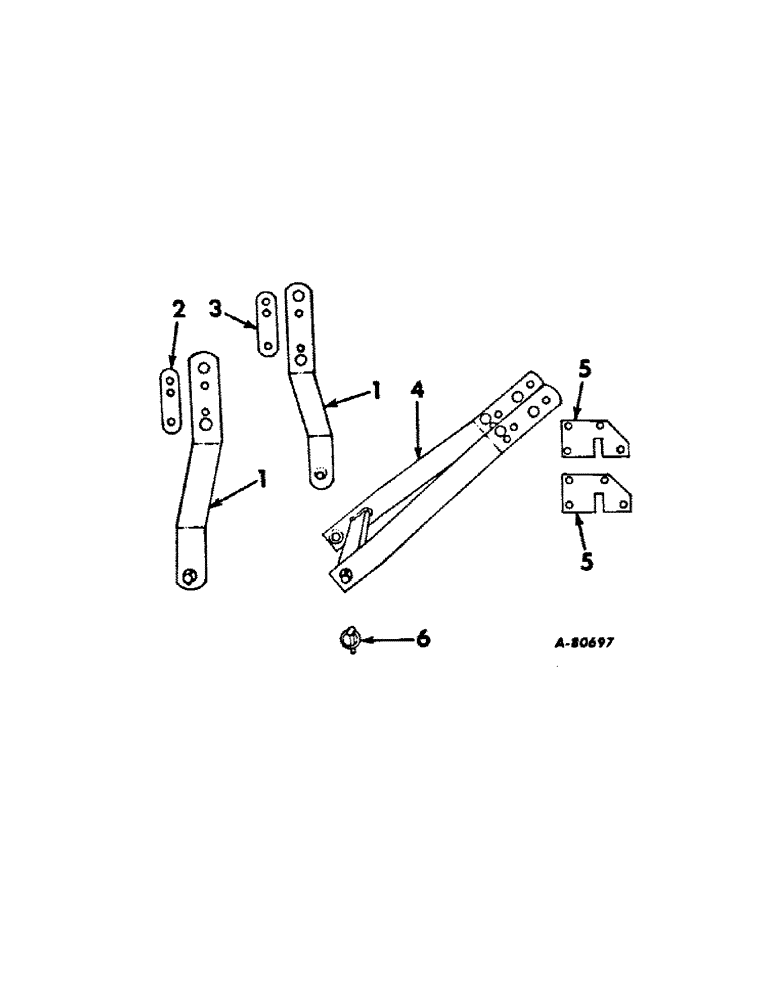 Схема запчастей Case IH 430 - (B-08[A]) - SUBFRAME AND SUPPORTS 430 BLADE MOUNTED ON FARMALL 240, 340 AND 404 TRACTORS 
