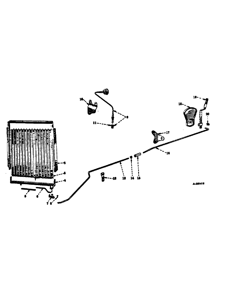 Схема запчастей Case IH 100 - (06-4) - COOLING, RADIATOR SHUTTER, CONTROLS AND HEAT INDICATOR Cooling