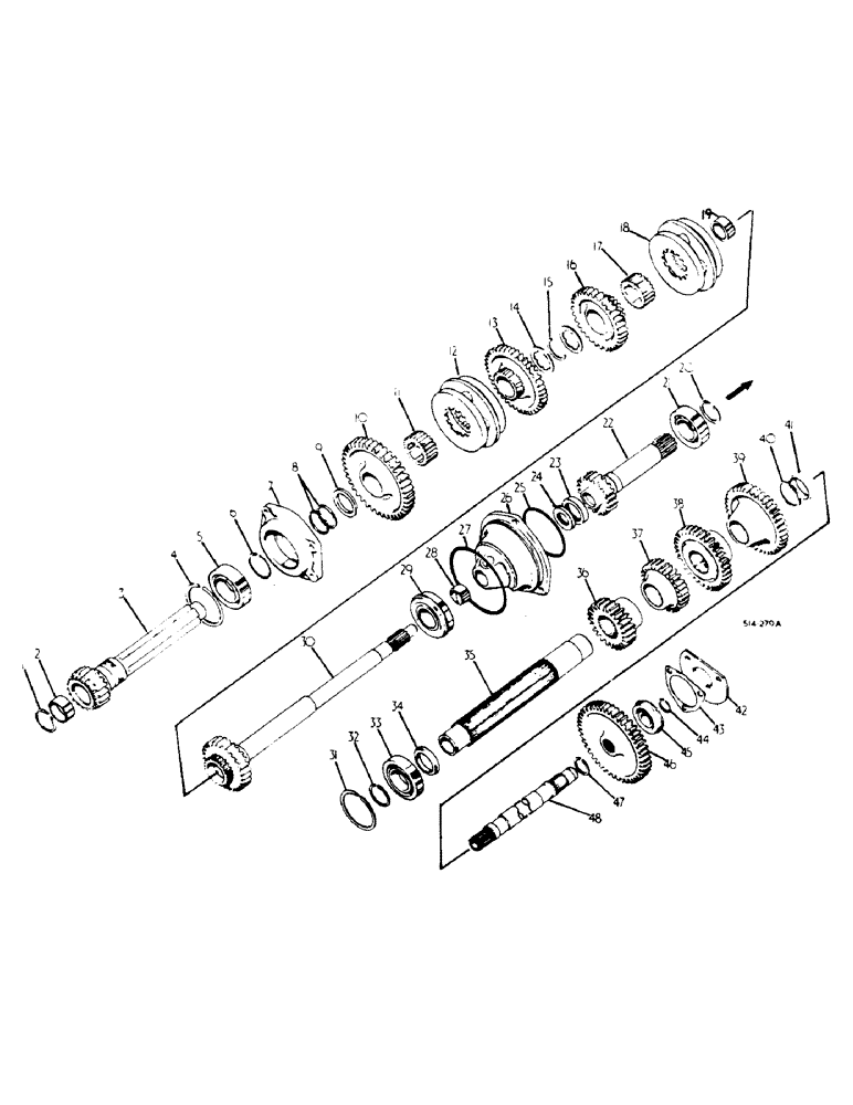 Схема запчастей Case IH 784 - (07-003) - SPEED TRANSMISSION, IN-CLUTCH HOUSING (04) - Drive Train