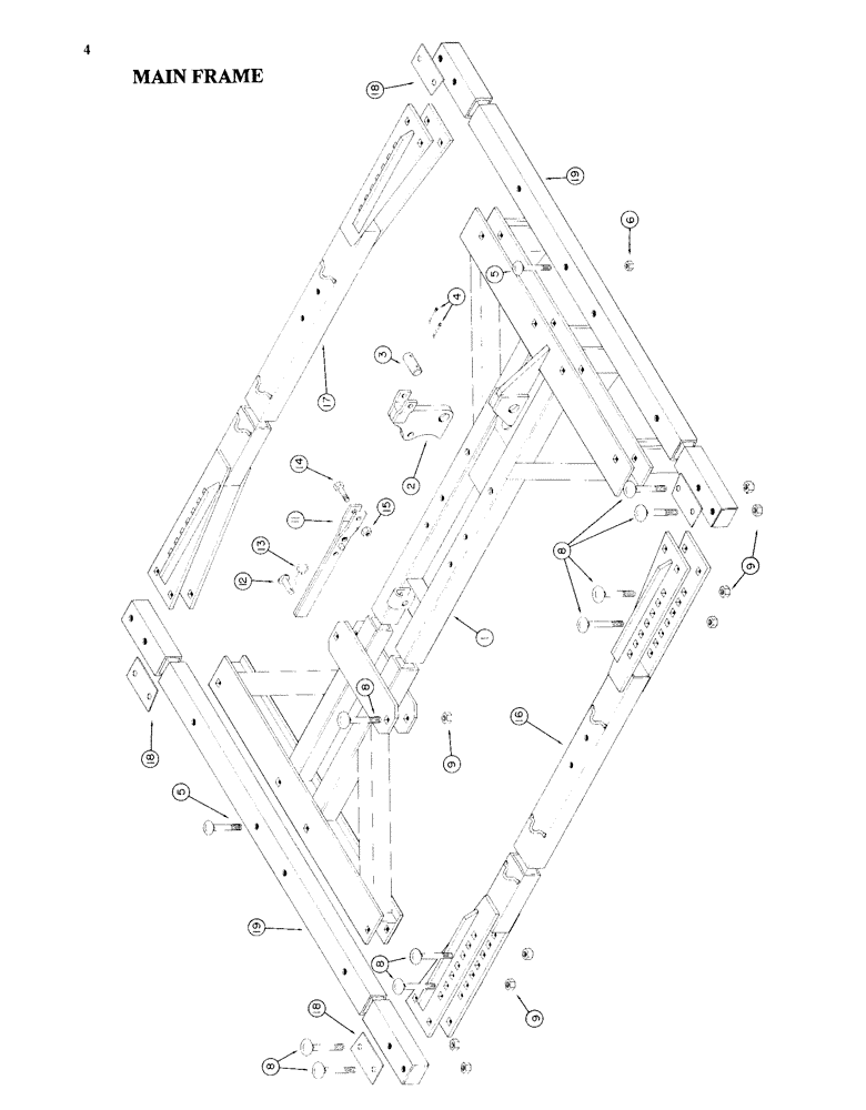 Схема запчастей Case IH K23A - (04) - MAIN FRAME 