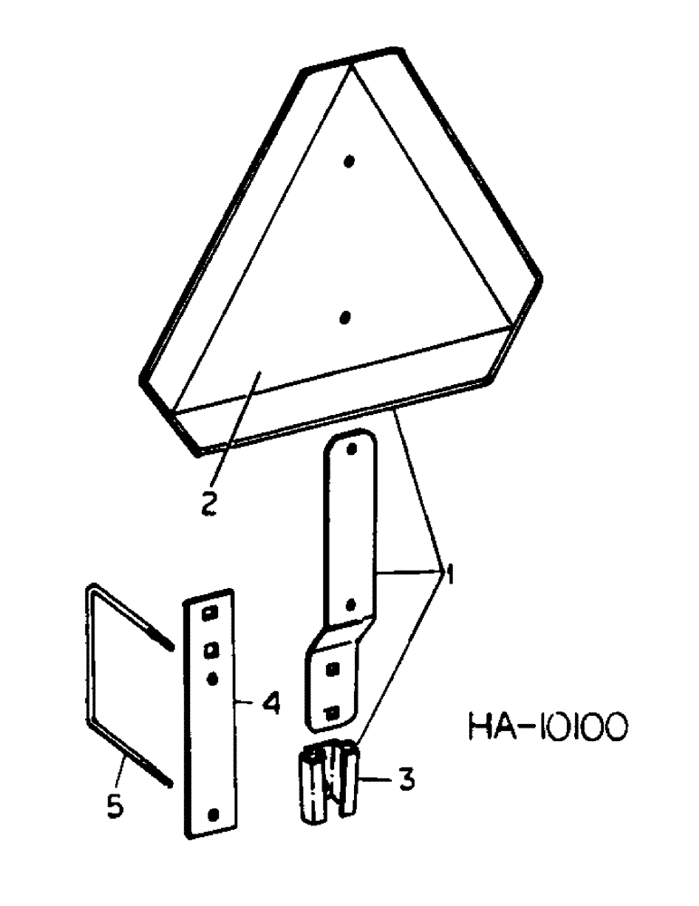 Схема запчастей Case IH 60 - (A-36) - SLOW MOVING VEHICLE EMBLEM 