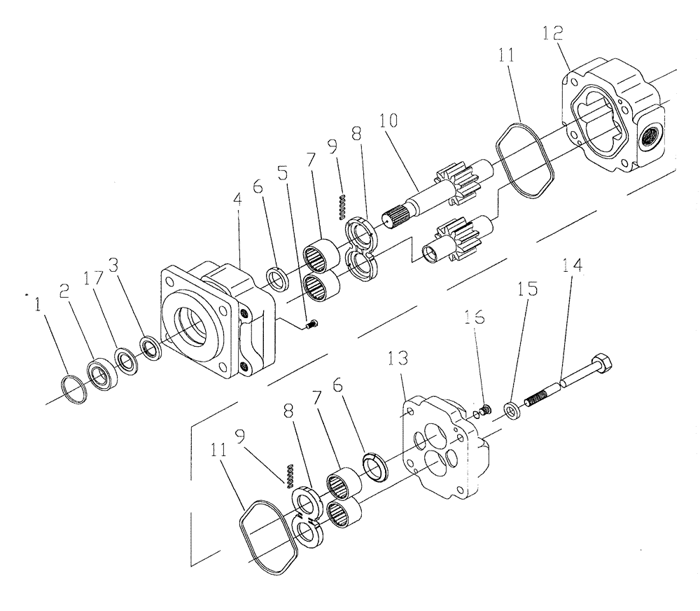 Схема запчастей Case IH 7700 - (B03[14]) - HYDRAULIC MOTOR M50A Hydraulic Components & Circuits