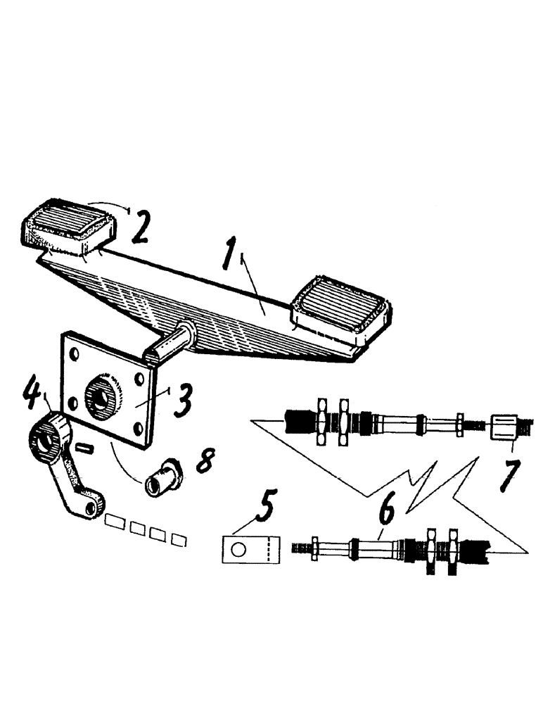 Схема запчастей Case IH 7000 - (A04-13) - MAINFRAME, FOOT PEDAL CONTROL, ELEVATOR SLEW Mainframe & Functioning Components