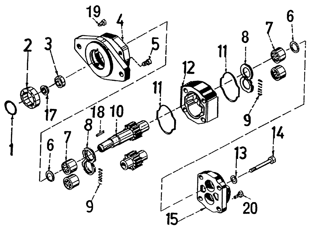 Схема запчастей Case IH 7700 - (B02[50A]) - HYDRAULIC MOTOR M30A Hydraulic Components & Circuits