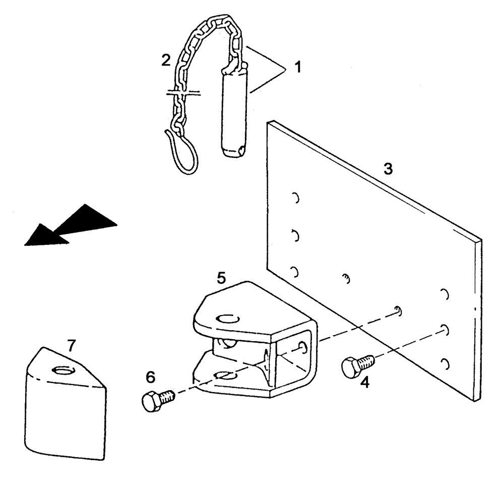 Схема запчастей Case IH C55 - (09C-01[01]) - FRONT HITCH DEVICE (09) - CHASSIS