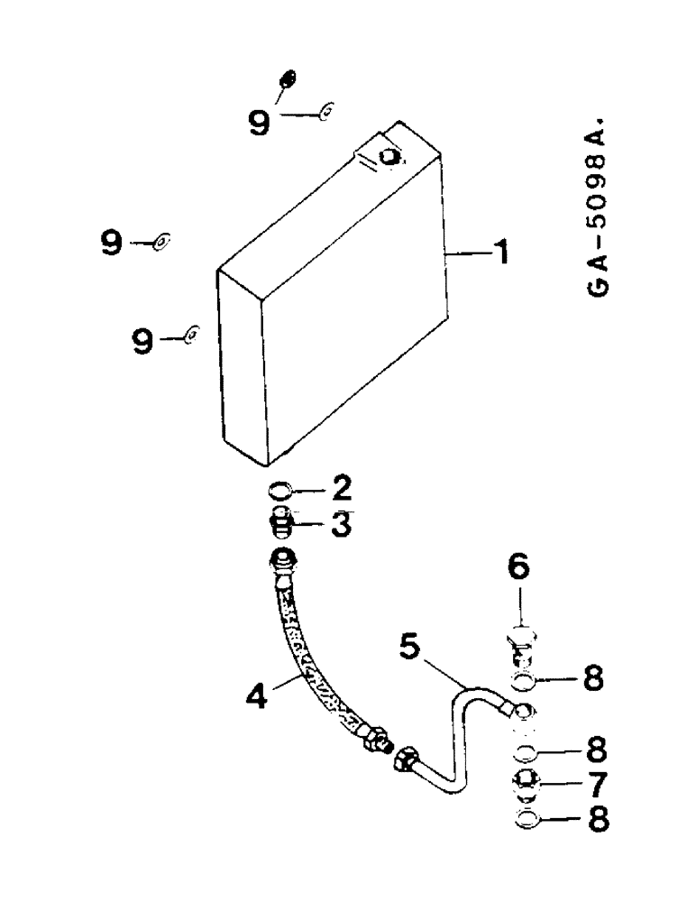 Схема запчастей Case IH 844S - (10-32) - ADDITIONAL OIL RESERVOIR, DRAFT CONTROL (07) - HYDRAULICS
