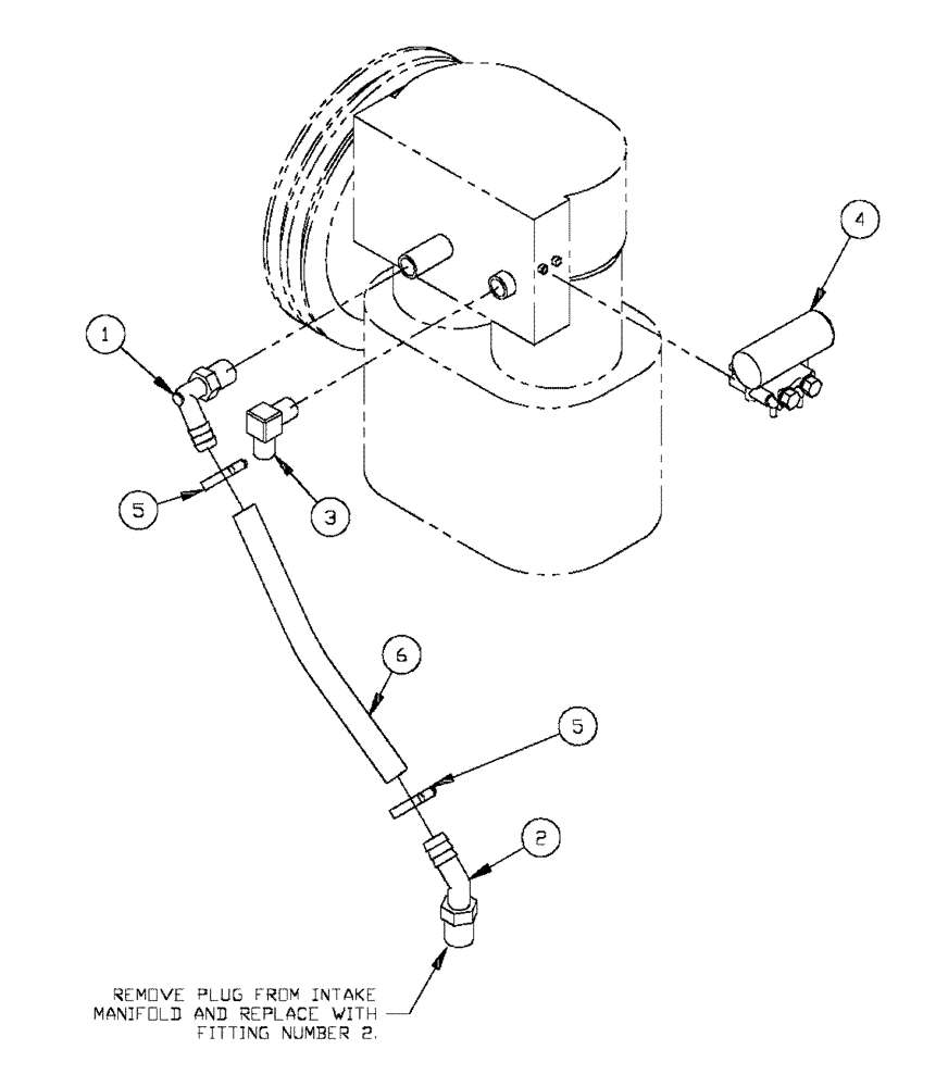 Схема запчастей Case IH FLX4330 - (07-003) - AIR COMPRESSOR GROUP (FLX 4300, FLX 4330 CAT ENGINE) Pneumatics