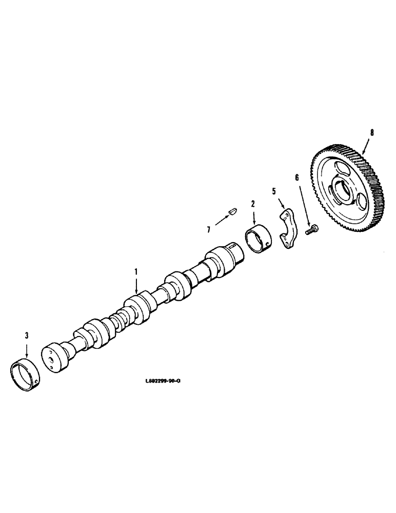 Схема запчастей Case IH 8830 - (2-18) - CAMSHAFT, DIESEL (02) - ENGINE