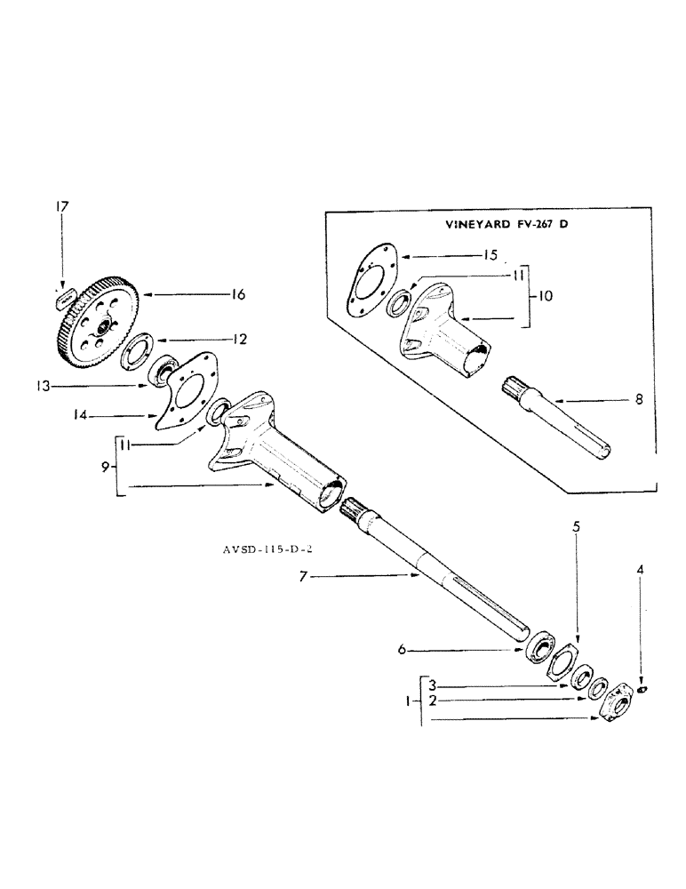 Схема запчастей Case IH FU-267D - (110) - REAR AXLE - CARRIER - TRANSMISSION GEAR - BEARINGS (06) - POWER TRAIN