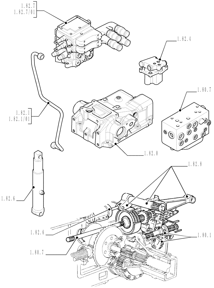 Схема запчастей Case IH MXU135 - (SEC. 07) - HYDRAULICS (00) - GENERAL
