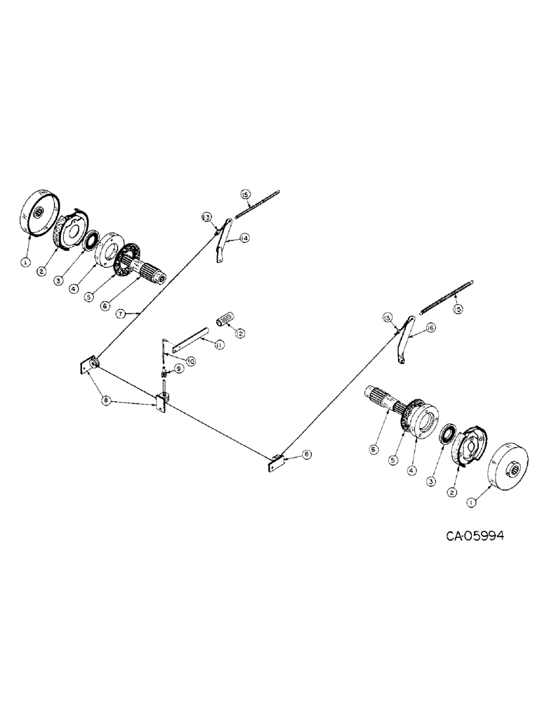 Схема запчастей Case IH 4140 - (04-01) - BRAKES, PARK BRAKE (5.1) - BRAKES