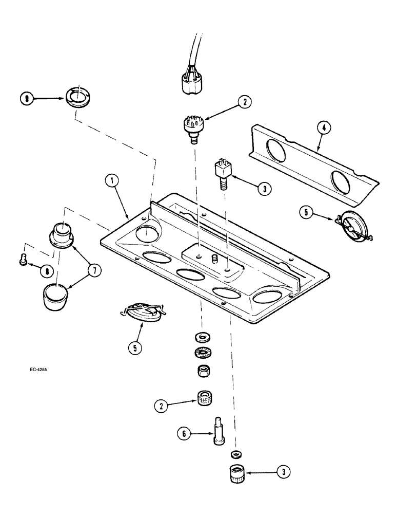 Схема запчастей Case IH 2120 - (9-072) - HEATER CONTROLS 93 (09) - CHASSIS/ATTACHMENTS