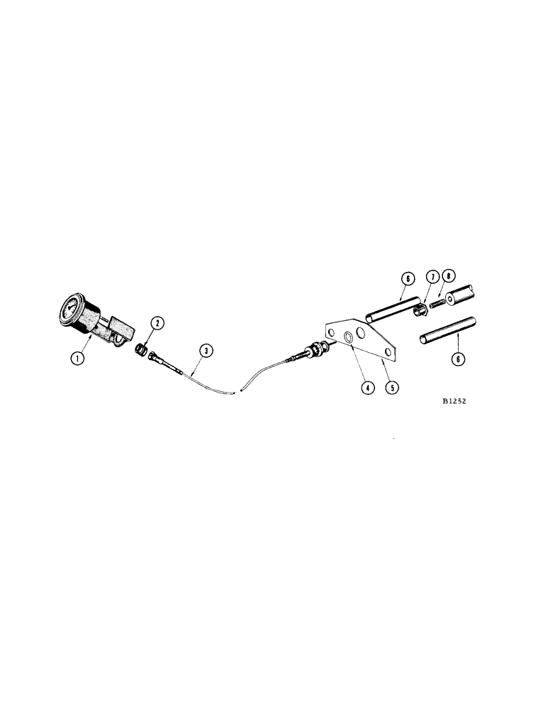 Схема запчастей Case IH 1660 - (088[B]) - TACHOMETER (90) - PLATFORM, CAB, BODYWORK AND DECALS