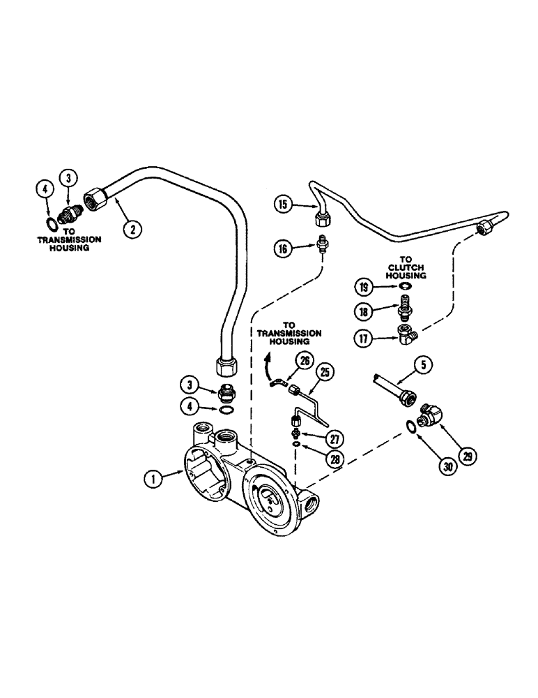 Схема запчастей Case IH 3294 - (8-274) - HYDRAULICS, TRANSMISSION LUBE TUBES (08) - HYDRAULICS