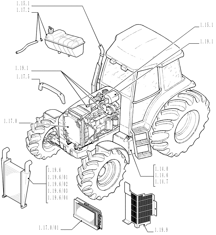 Схема запчастей Case IH MAXXUM 110 - (1.13.0) - SEC. 02 - ENGINE EQUIPMENT (02) - ENGINE EQUIPMENT