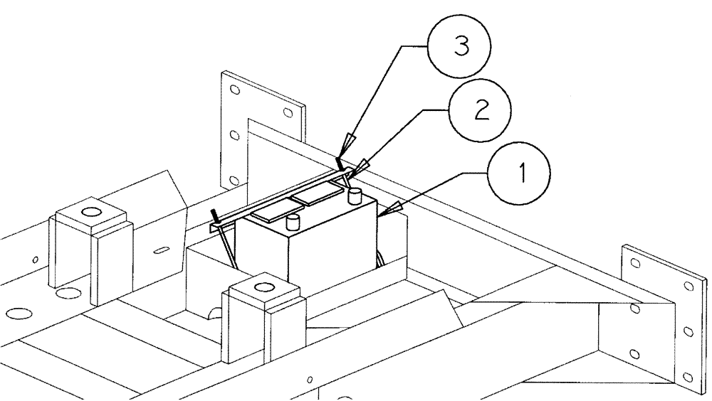 Схема запчастей Case IH SPX2130 - (03-005) - BATTERY ASSEMBLY (01) - ENGINE