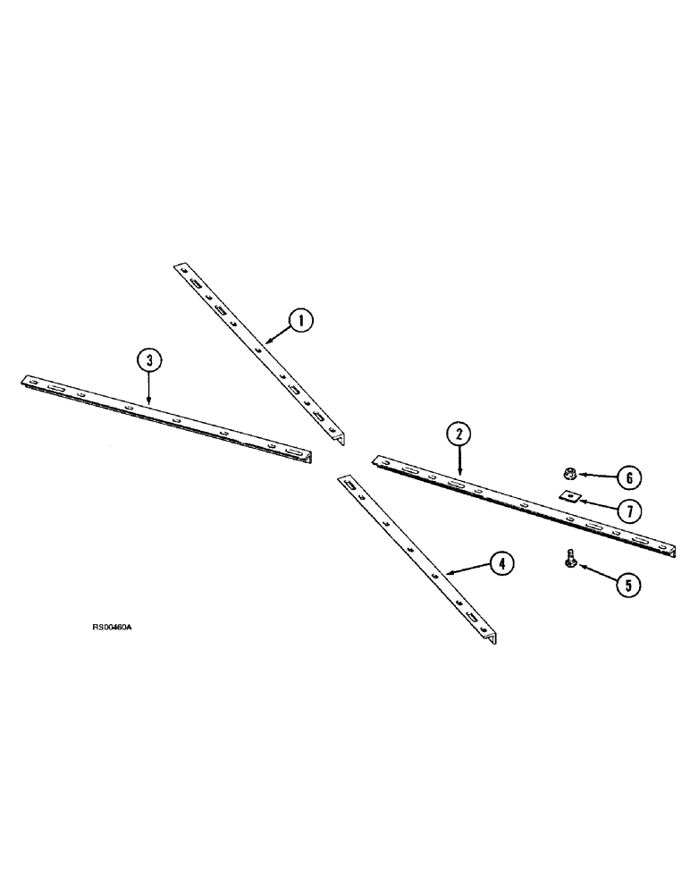 Схема запчастей Case IH 3800 - (9-20) - SCRAPER SUPPORTS, NON-FOLDING HARROW, 7-1/2 INCH SPACING (09) - CHASSIS/ATTACHMENTS