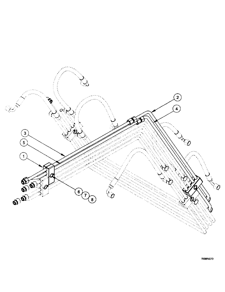 Схема запчастей Case IH L400 - (8-04) - HYDRAULICS, AUXILIARY (08) - HYDRAULICS