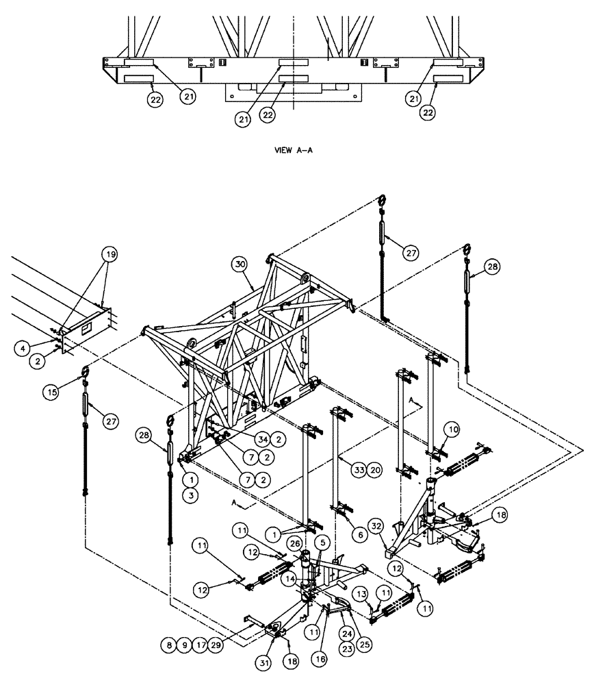 Схема запчастей Case IH FLX610 - (03-031) - MAST GROUP (09) - BOOMS