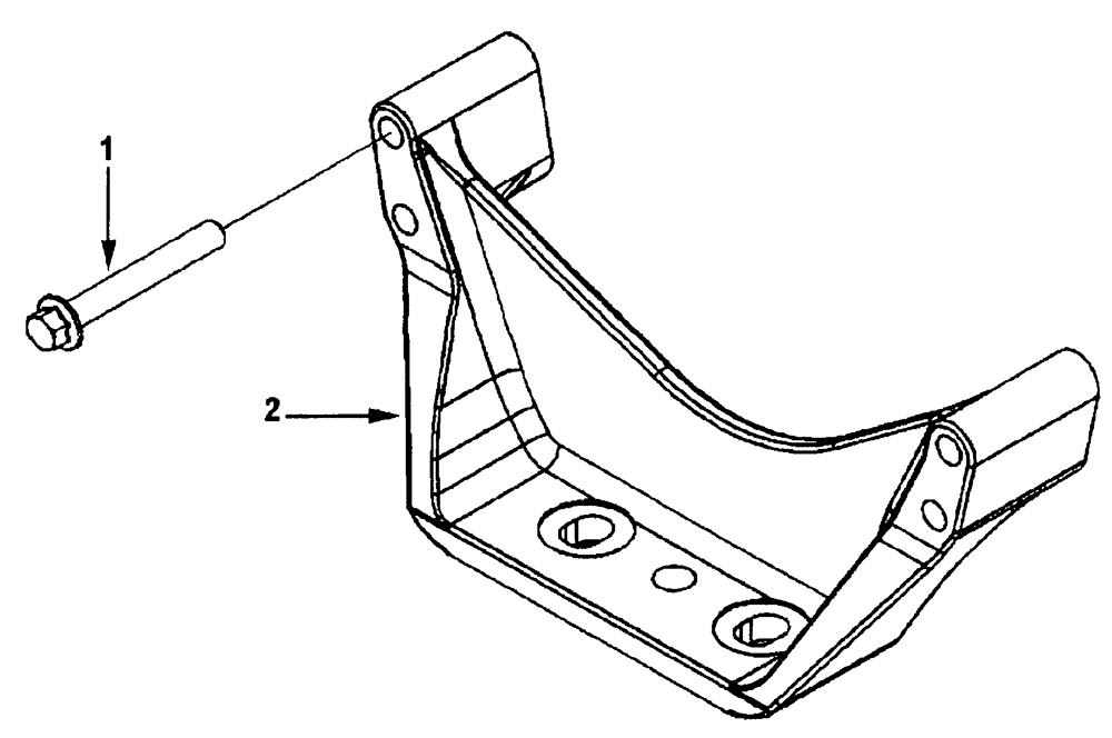 Схема запчастей Case IH FLX4375 - (02-033) - FRONT ENGINE SUPPORT (01) - ENGINE