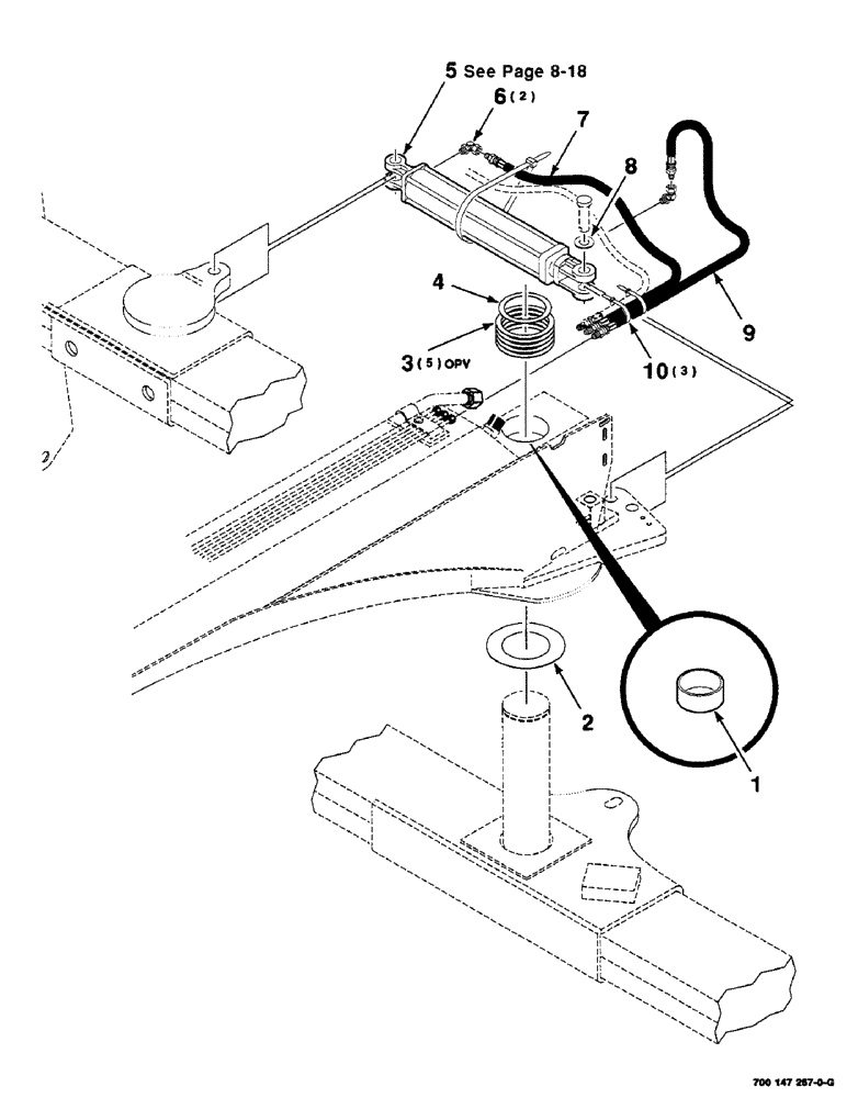 Схема запчастей Case IH SC412 - (8-16) - HYDRAULIC TONGUE PIVOT ASSEMBLY (08) - HYDRAULICS