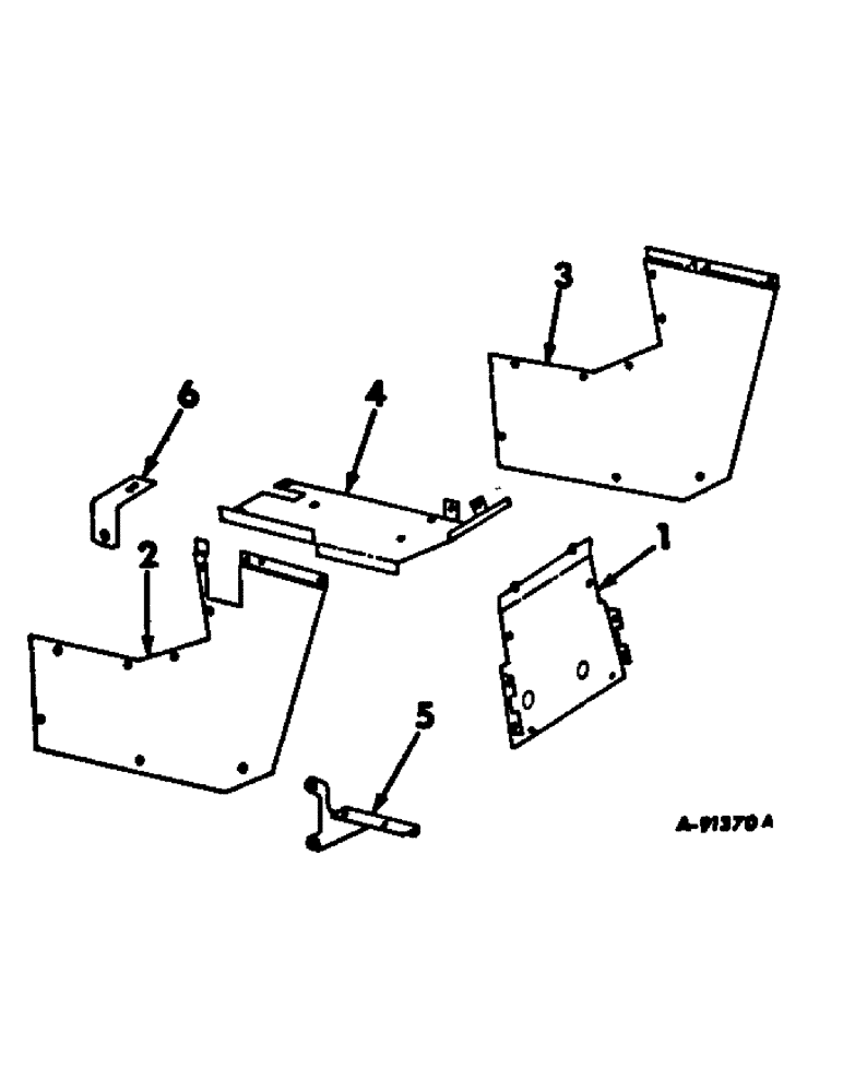 Схема запчастей Case IH 656 - (A-20) - CHASSIS, RADIATOR & SHEET METAL, PLATFORMS & SUPPORTS, INTERNATIONAL TRACTORS W/ FOOT PEDAL CONTROLS Chassis, Radiator & Sheet Metal