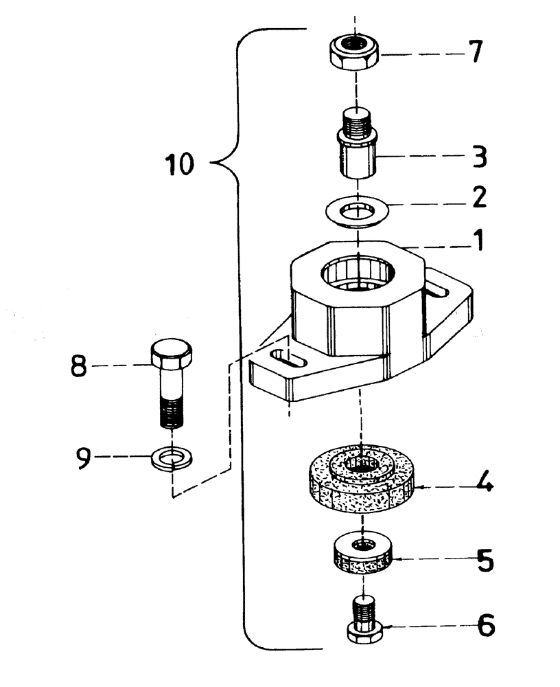 Схема запчастей Case IH AUSTOFT - (A03-03) - CABIN MOUNT Mainframe & Functioning Components