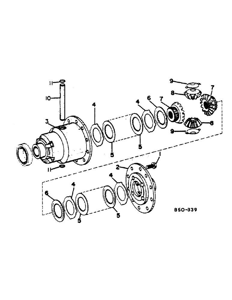 Схема запчастей Case IH 684 - (07-72) - DRIVE TRAIN, DIFFERENTIAL, ALL WHEEL DRIVE TRACTORS (04) - Drive Train