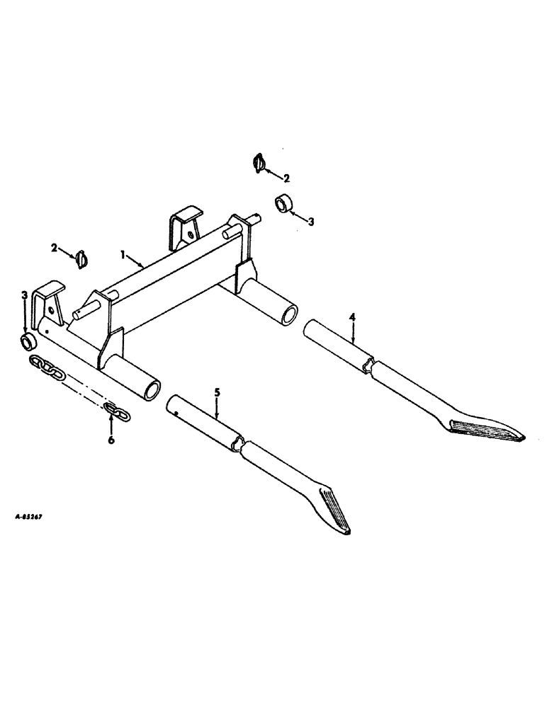 Схема запчастей Case IH 11 - (C-2) - NO. 11 BALE CARRIER ATTACHMENT, FOR TRACTORS WITH 3 POINT HITCH (88) - ACCESSORIES