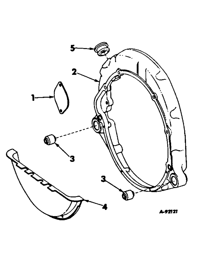 Схема запчастей Case IH V-304 - (A-18) - FLYWHEEL COVER 