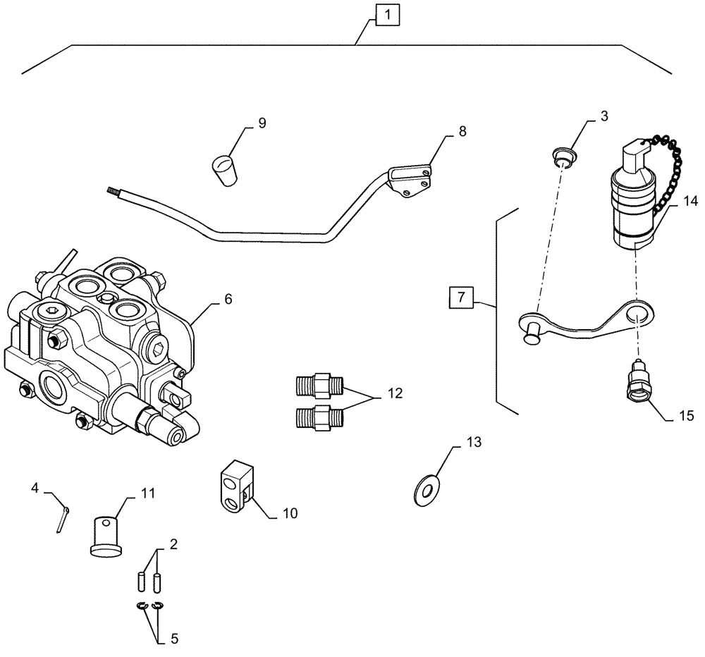 Схема запчастей Case IH FARMALL 65A - (88.100.02) - 2ND REMOTE VALVE, DIA KIT - 719279022 - ON & ABOVE PIN # 8152181 FARMALL 65A & 1136916 FARMALL 75A (88) - ACCESSORIES