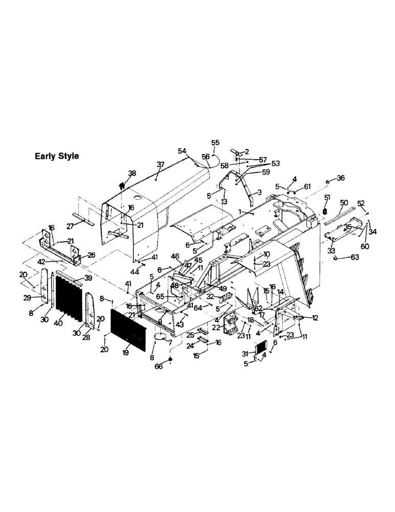 Схема запчастей Case IH PT225 - (06-01) - FRONT FRAME (12) - FRAME