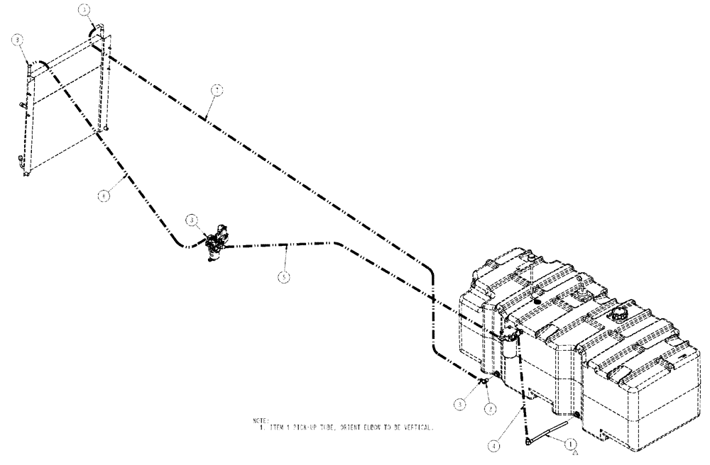 Схема запчастей Case IH TITAN 4020 - (02-010) - HOSE/FITTING GROUP, FUEL (01) - ENGINE