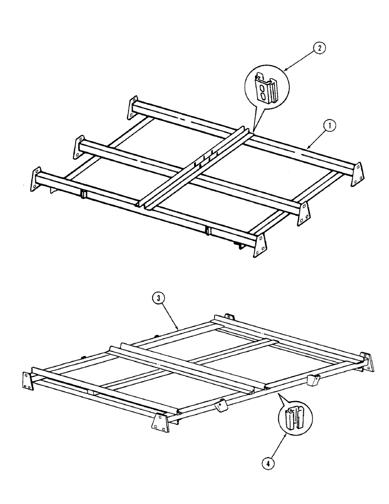 Схема запчастей Case IH 4500 - (9-002) - MAIN FRAME, DIRECT MOUNTED MODELS, 8 FOOT 6 INCH BASIC SIZE (09) - CHASSIS/ATTACHMENTS