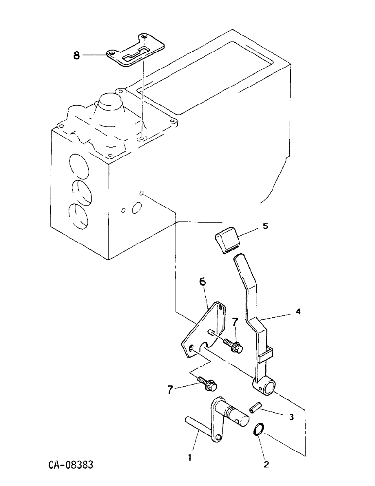 Схема запчастей Case IH 234 - (07-22) - DRIVE TRAIN, PTO CONTROLS, 234 (04) - Drive Train