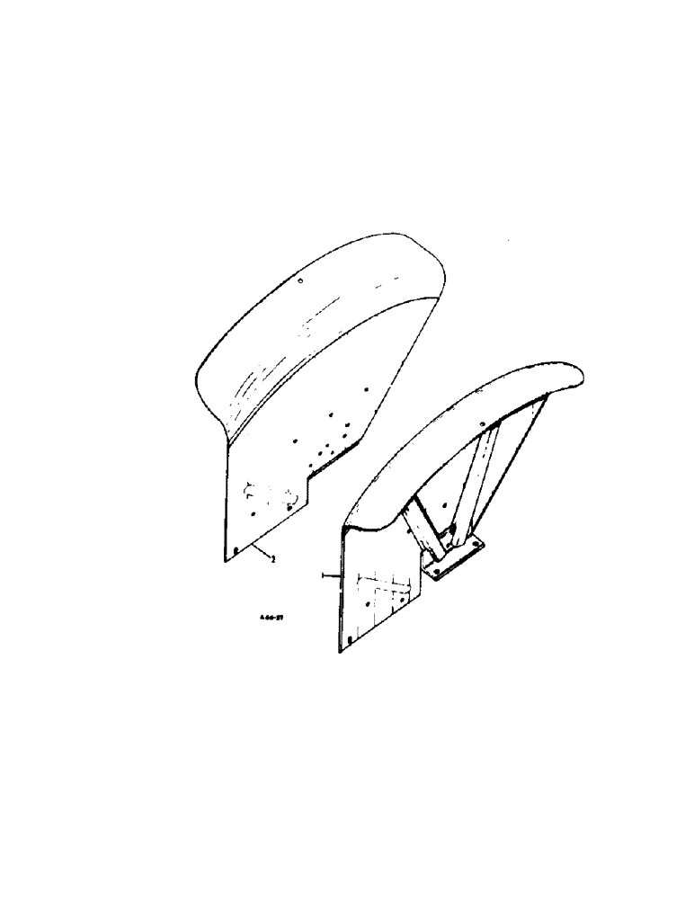 Схема запчастей Case IH 2300 - (4-38[A]) - CHASSIS, FENDERS, U.S.A. AND CANADIAN MARKET (12) - CHASSIS