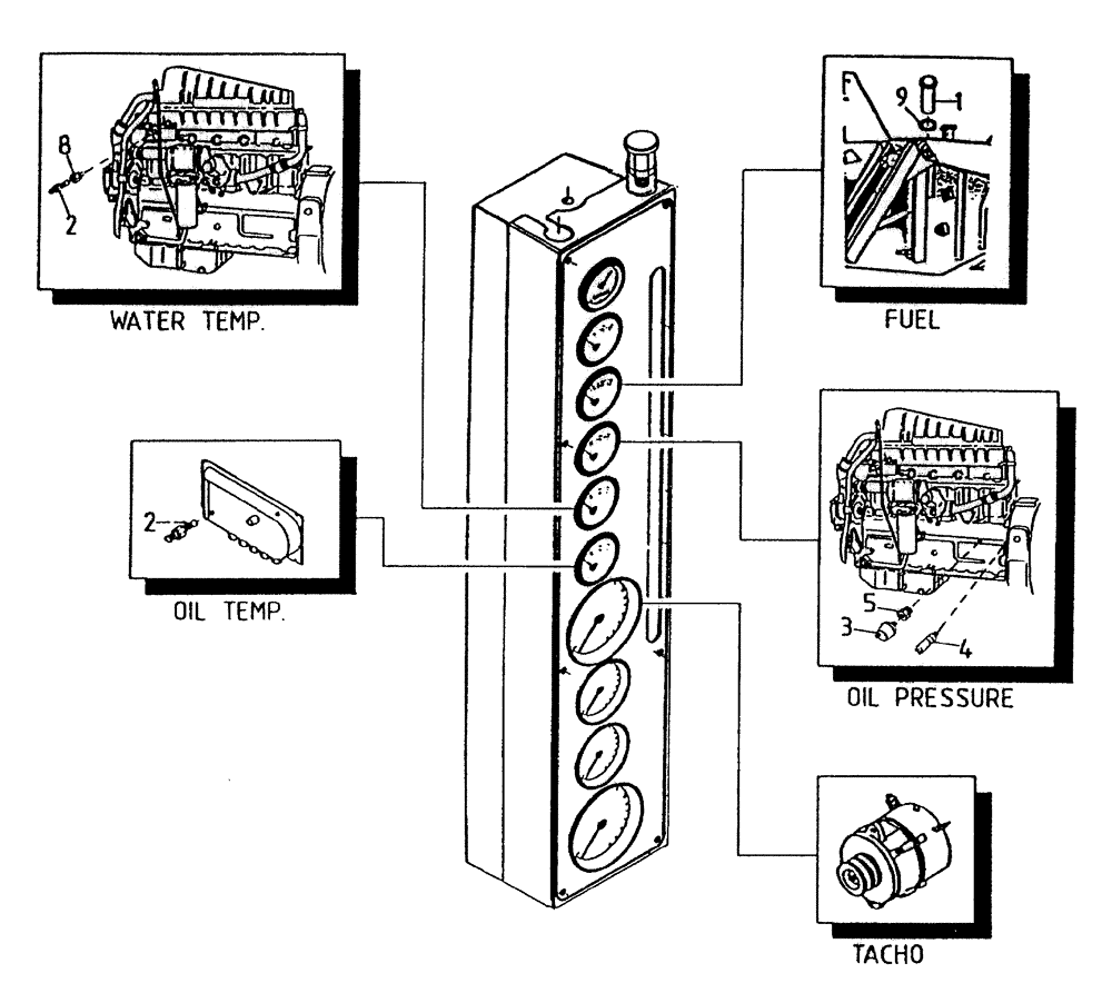 Схема запчастей Case IH 7700 - (C05[45A]) - SENDERS {3306} Engine & Engine Attachments