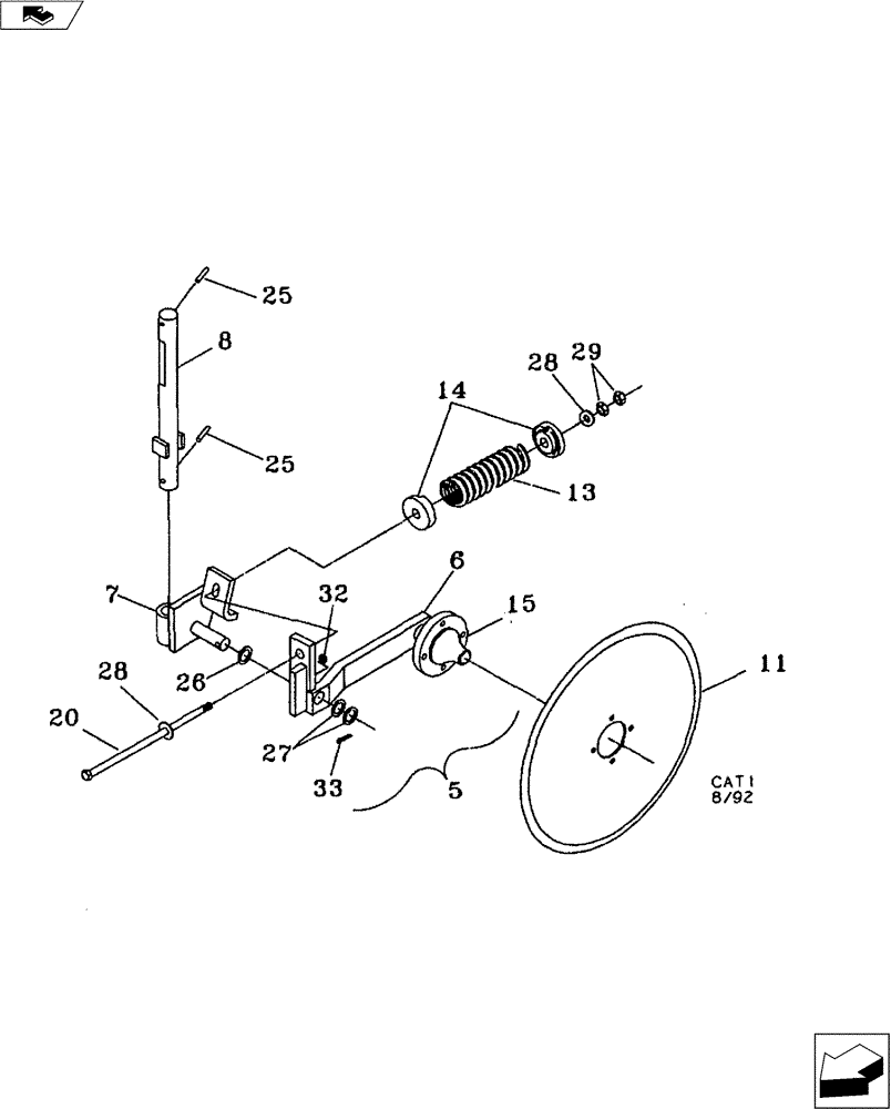 Схема запчастей Case IH FERTILIZER - (75.200.03) - 20" & 24" COLTER ASSEMBLY (75) - SOIL PREPARATION
