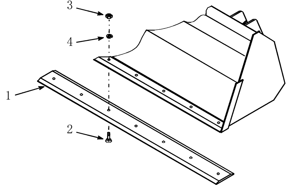 Схема запчастей Case IH LX146 - (017) - BOLT ON REVERSIBLE BLADE KIT FOR HEAVY DUTY BUCKETS (82) - FRONT LOADER & BUCKET