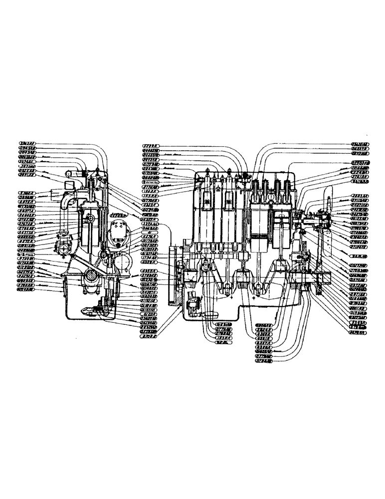 Схема запчастей Case IH DV-SERIES - (007) - ENGINE ASSEMBLY, FOR ENGINES WITH 3-7/8" BORE, CYLINDER HEAD, D, DC, DO, DV (02) - ENGINE