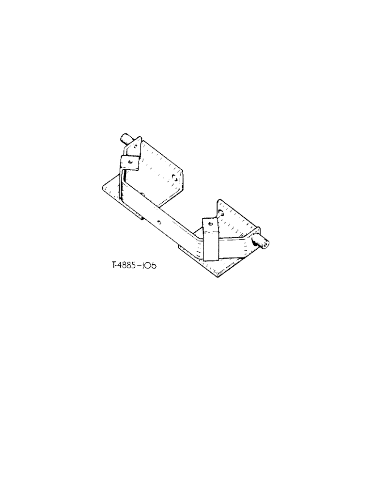 Схема запчастей Case IH 434 - (8-17) - HOOD SUPPORT FRAME - NARROW TREAD (09) - CHASSIS